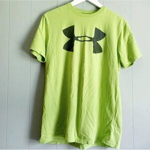 UNDER ARMOUR Heatgear Big Logo Neon Short Sleeve Tee Medium